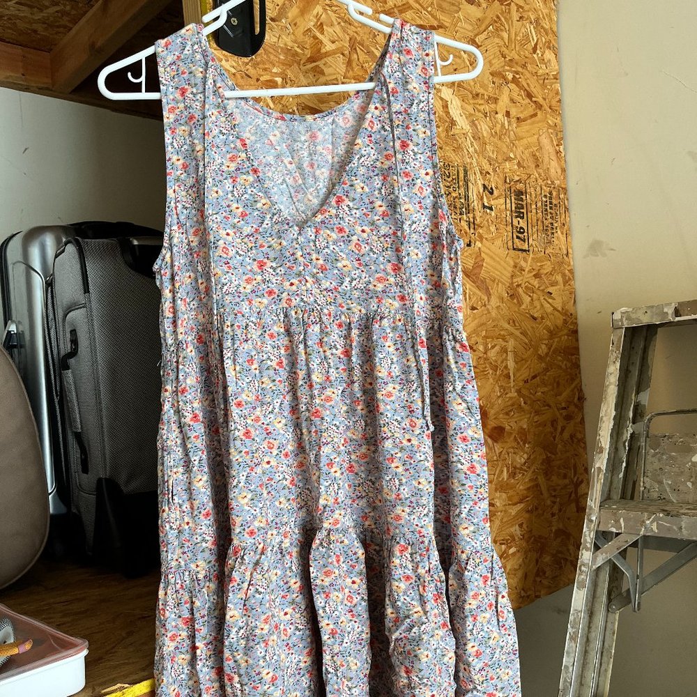 Flowy floral american eagle sundress